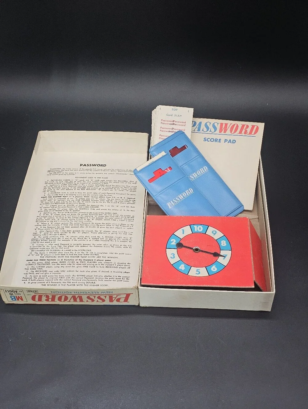 Vintage 1970 Password Board Game New Eleventh Edition Milton Bradley